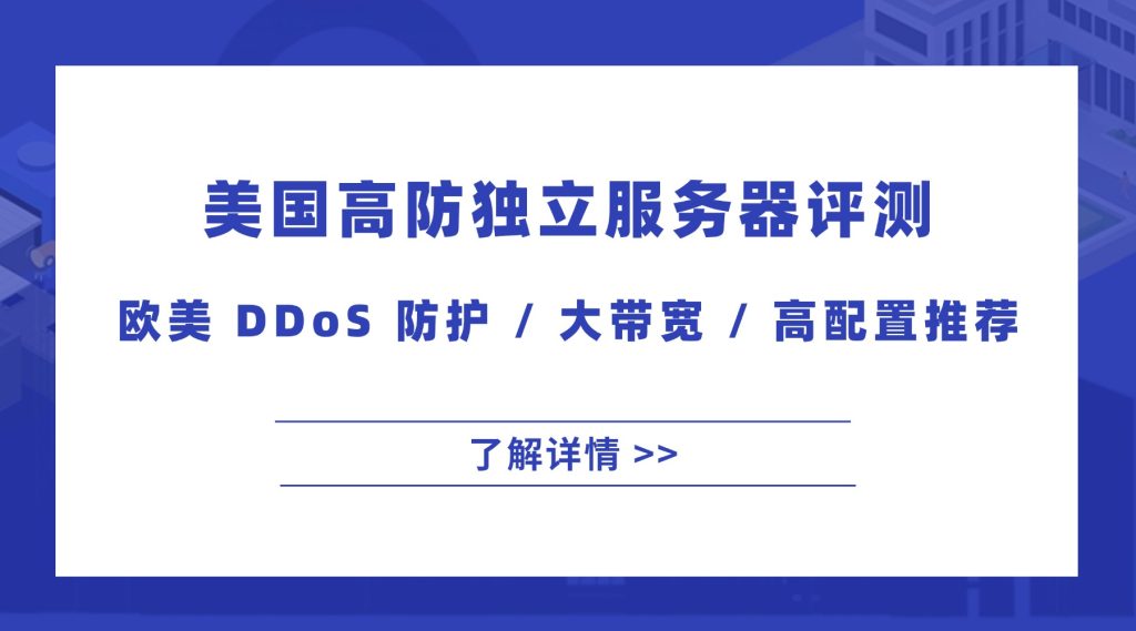 美国高防独立服务器评测